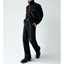 Load image into Gallery viewer, Turtleneck Double Zip Pocket Jacket
