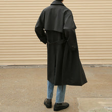 Load image into Gallery viewer, Double-breasted Mid-length Trench Coat
