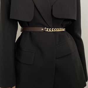 Paneled Thin Belt