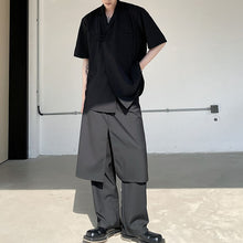 Load image into Gallery viewer, Double Layered Casual Straight Trousers
