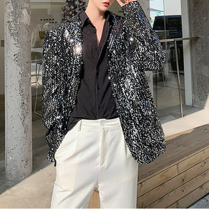 Single Breasted Sequined Blazer