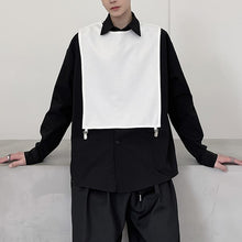 Load image into Gallery viewer, Fake Two Black and White Patchwork Shirt
