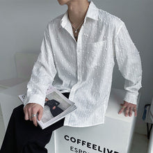 Load image into Gallery viewer, Sequined Long Sleeve Loose Shirt
