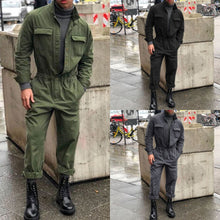 Load image into Gallery viewer, Men&#39;s Stand-up Collar Jumpsuit
