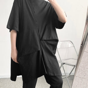 Asymmetric Loose Short Sleeve T-Shirt