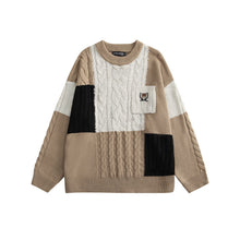 Load image into Gallery viewer, Colorblock Round Neck Couple Sweater
