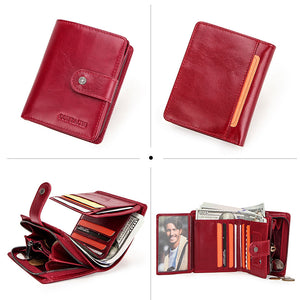 RFID Multifunctional Leather Wallet