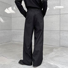 Load image into Gallery viewer, Simple Straight Leg Solid Color Wide Leg Trousers
