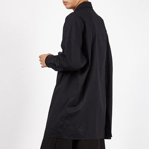 Button-back Long-sleeved Shirt