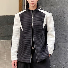 Load image into Gallery viewer, Three-Die Crinkle Textured Contrast Lapel Jacket
