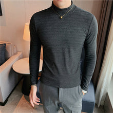 Load image into Gallery viewer, Half Turtleneck Long Sleeve T-Shirt
