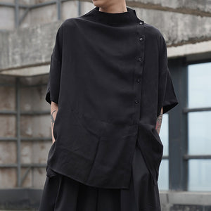 Loose Stand-up Collar Shirt