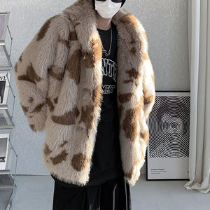 Winter Plush Short Thickened Hooded Coat