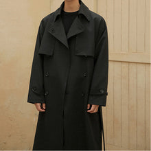 Load image into Gallery viewer, Double-breasted Mid-length Trench Coat
