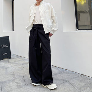 Ruffled High Waist Trouser