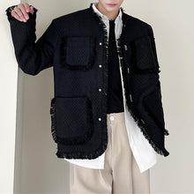 Load image into Gallery viewer, Vintage Tassel Single Breasted Collarless Jacket
