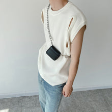 Load image into Gallery viewer, Simple Hollow Sleeveless Knit Vest
