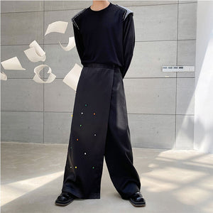 Simple Round Neck Knitted T-shirt