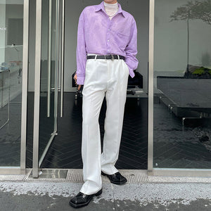 Solid Color Basic Trousers