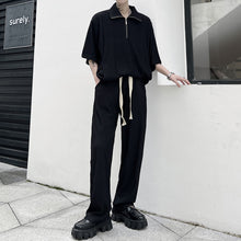 Load image into Gallery viewer, Solid Color Short Sleeve T-Shirt Pants Set
