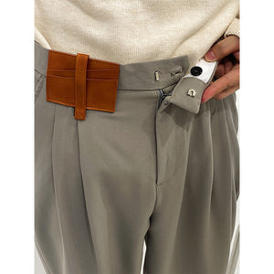 Temperament Drape Straight Leg Pants