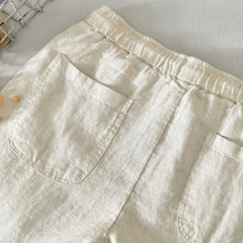 Load image into Gallery viewer, Linen Simple Solid Color Straight Pants
