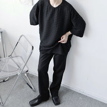 Load image into Gallery viewer, Pleated Loose Drop Shoulder T-Shirt
