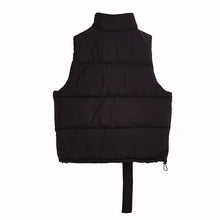 Load image into Gallery viewer, Black Down Ribbon Vest
