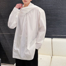 Load image into Gallery viewer, Ribbon Scarf V-Neck Pullover Shirt

