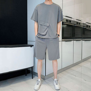 Short-sleeved T-shirt Five-point Pants Suit