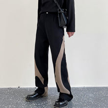 Load image into Gallery viewer, Contrast Color Stitching Straight-leg Pants
