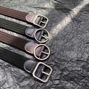 Braided Elastic Cord No Punch Casual Belt