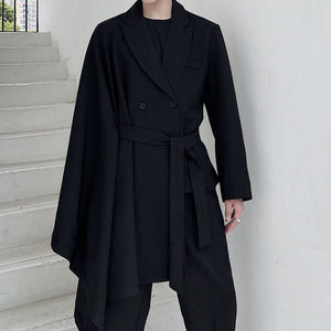 Irregular Cloak Cape Suit Coat