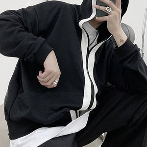 Hooded Zip Cardigan