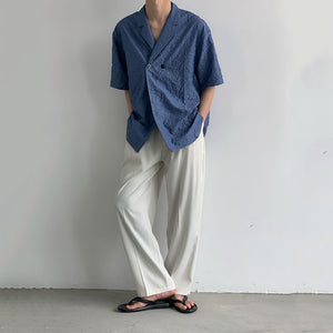 Cuban Collar Loose Casual Shirt