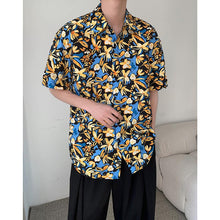 Load image into Gallery viewer, Hawaiian Vacation Floral Print Short Sleeve Shirt

