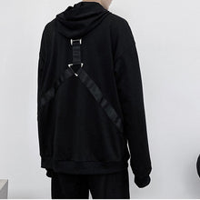Load image into Gallery viewer, Webbing Lace-Up Hooded Sweatshirt
