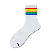 Load image into Gallery viewer, Rainbow Stripe Sports Socks
