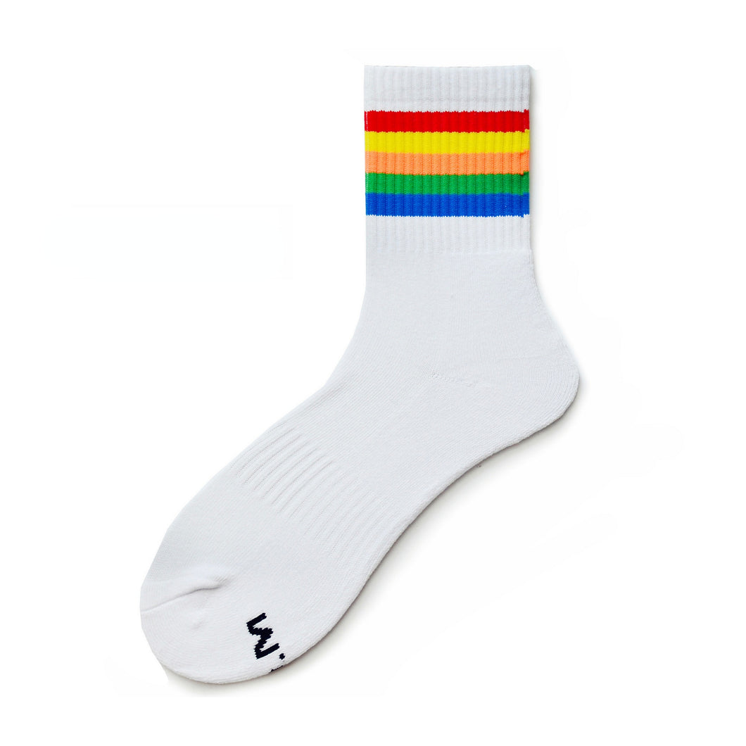 Rainbow Stripe Sports Socks