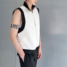 Load image into Gallery viewer, Contrast Sleeveless Zip Vest
