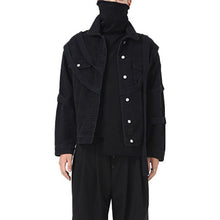 Load image into Gallery viewer, Ribbon Denim Long Sleeve Jacket
