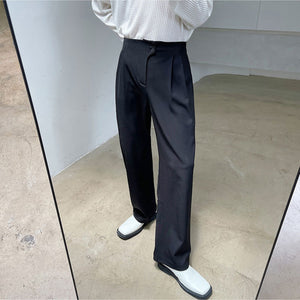 Casual Straight Drape Trousers