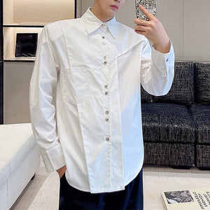 Three-dimensional Cut Long-sleeved Shirt
