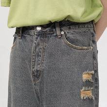 Load image into Gallery viewer, Straight Shredded Casual Jeans

