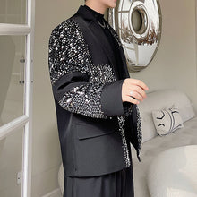 Load image into Gallery viewer, Irregular Silver Sequin Casual Suit
