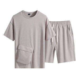 Short-sleeved T-shirt Five-point Pants Suit