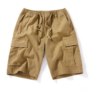 Summer Retro Cotton Linen Breathable Soft Shorts