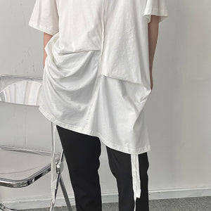 Asymmetric Loose Short Sleeve T-Shirt