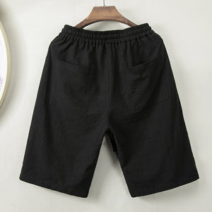 Summer Cotton Linen Loose Shorts