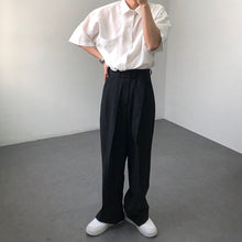 Load image into Gallery viewer, Men&#39;s Straight Belt Wide Leg Pants

